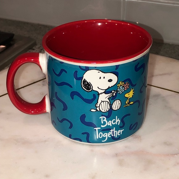 ✨NWT✨ Peanuts Snoopy & Woodstock BACK TOGETHER Large Ceramic Mug - Picture 3 of 8